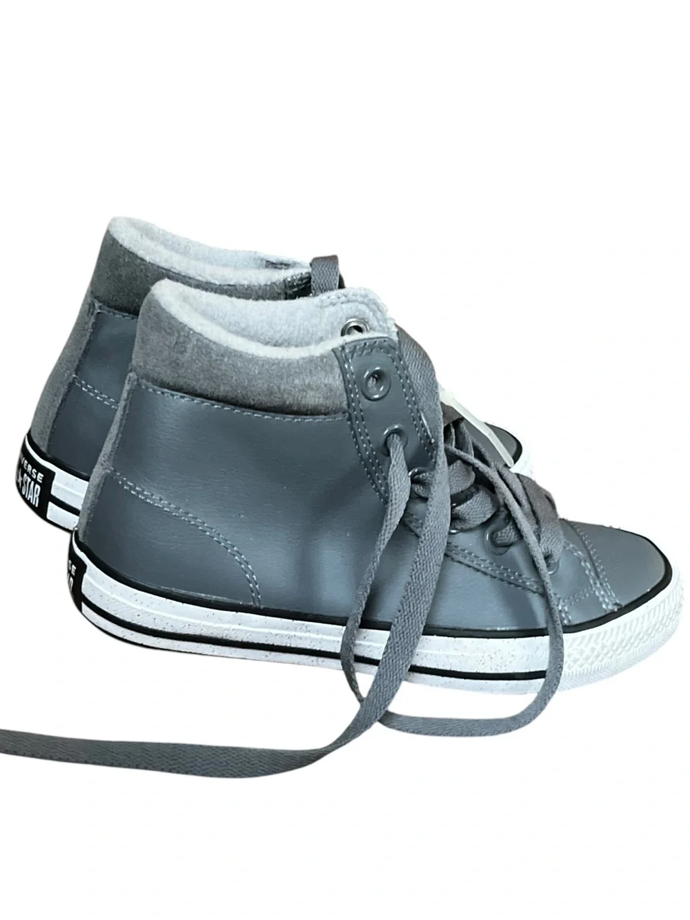 US 3 Kids Converse Chuck Taylor All Star PC High Top Sneakers in Grey